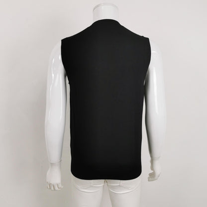 Prada Wool V-Neck Solid Vest L