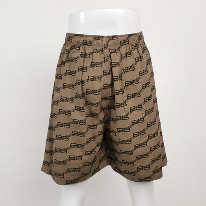 Balenciaga Cotton Logo Print Shorts XS