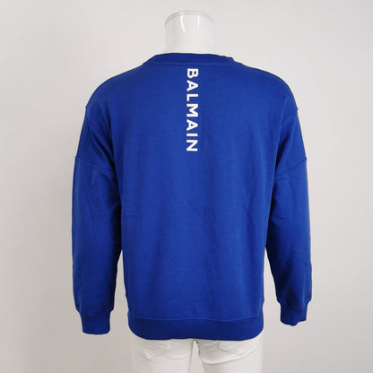 Lanvin XS Cotton Logo Crewneck Long-Sleeve Sweatshirt
