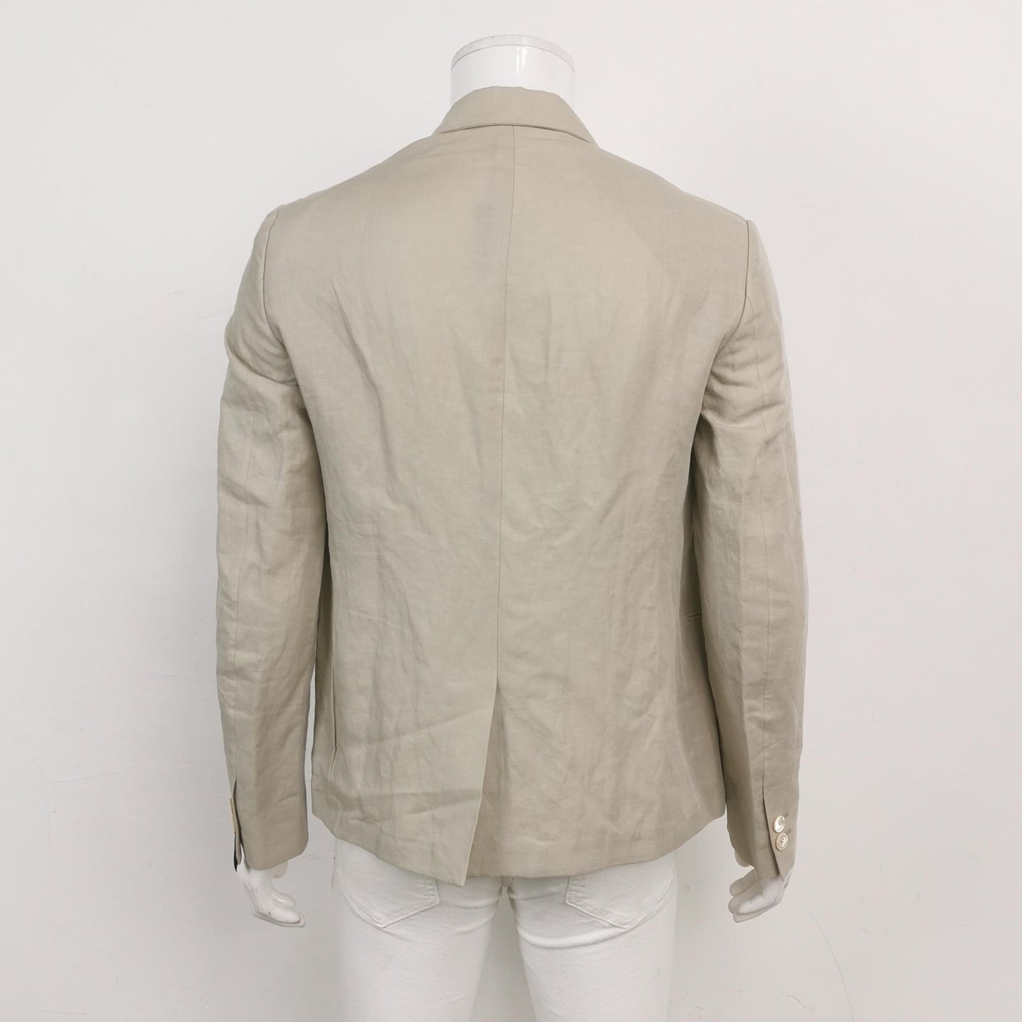 Fendi Cotton-Linen Lapel Jacket M