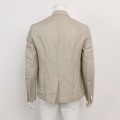 Fendi Cotton-Linen Lapel Jacket M