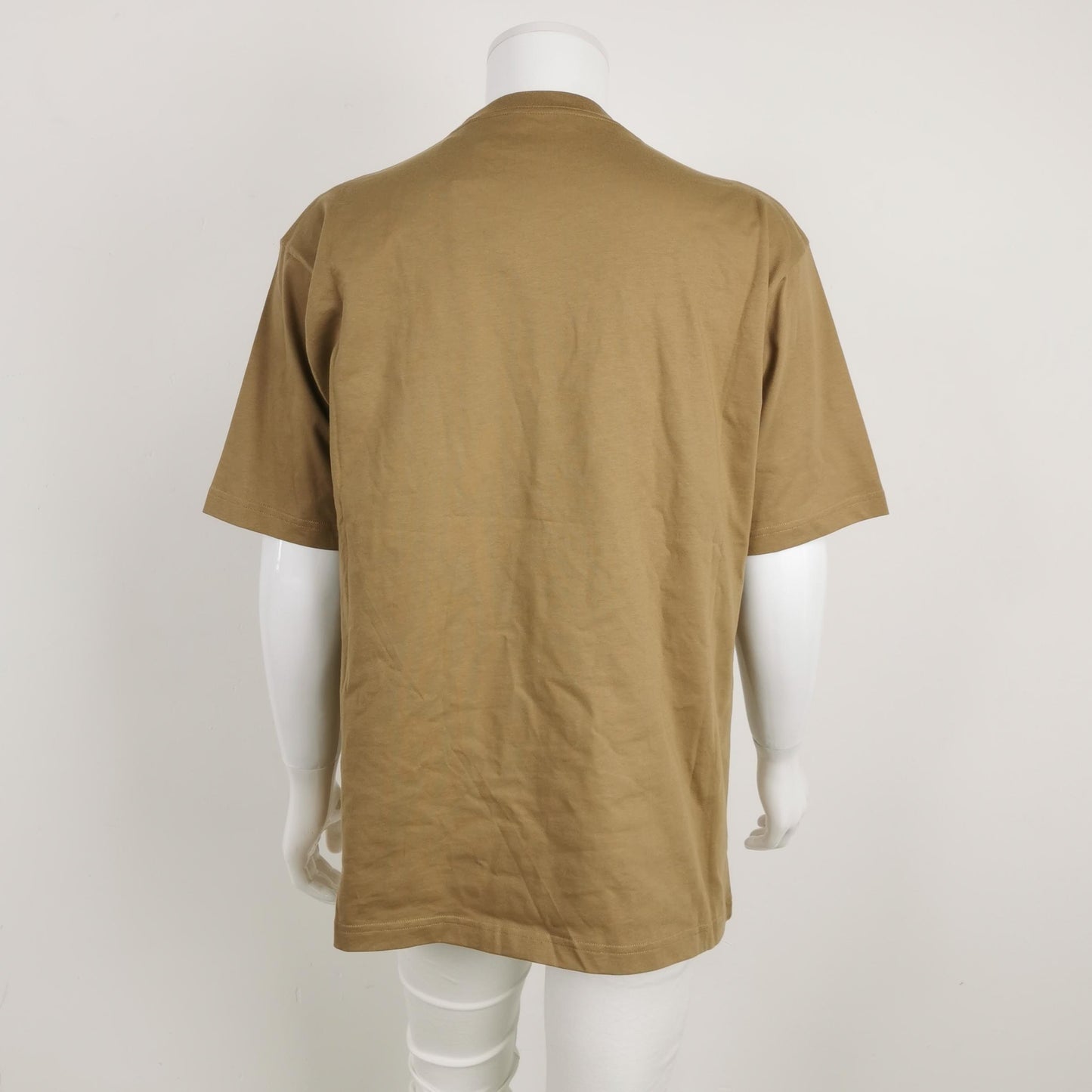 Balenciaga S Cotton Logo Print Crew Neck T-Shirt