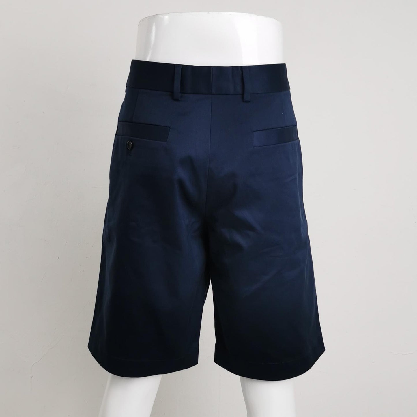 Louis Vuitton Navy Cotton Solid Shorts XS