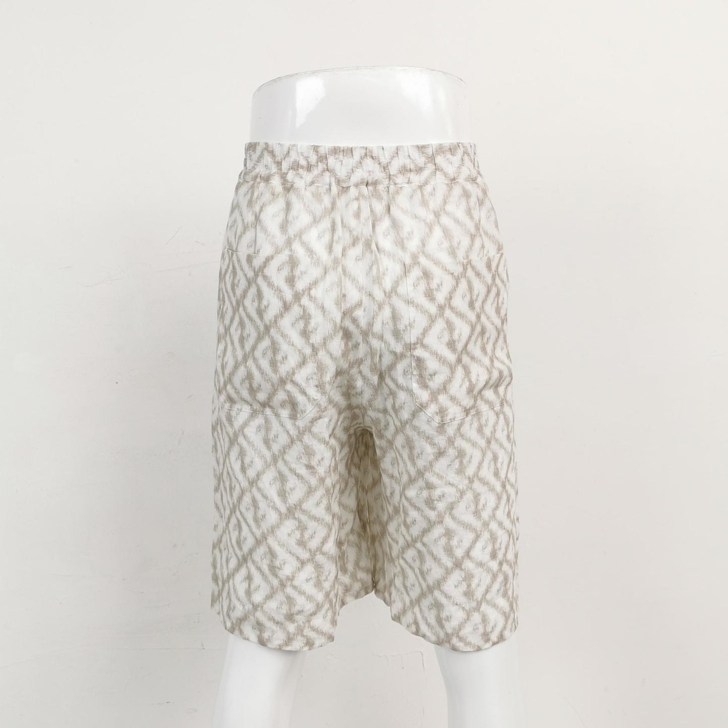 Fendi Linen Double F Pattern Shorts L/50