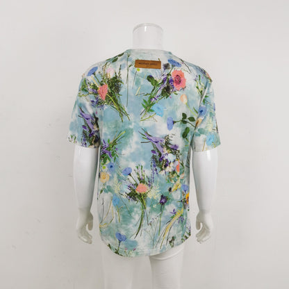 Louis Vuitton XL Floral Print Cotton T-Shirt