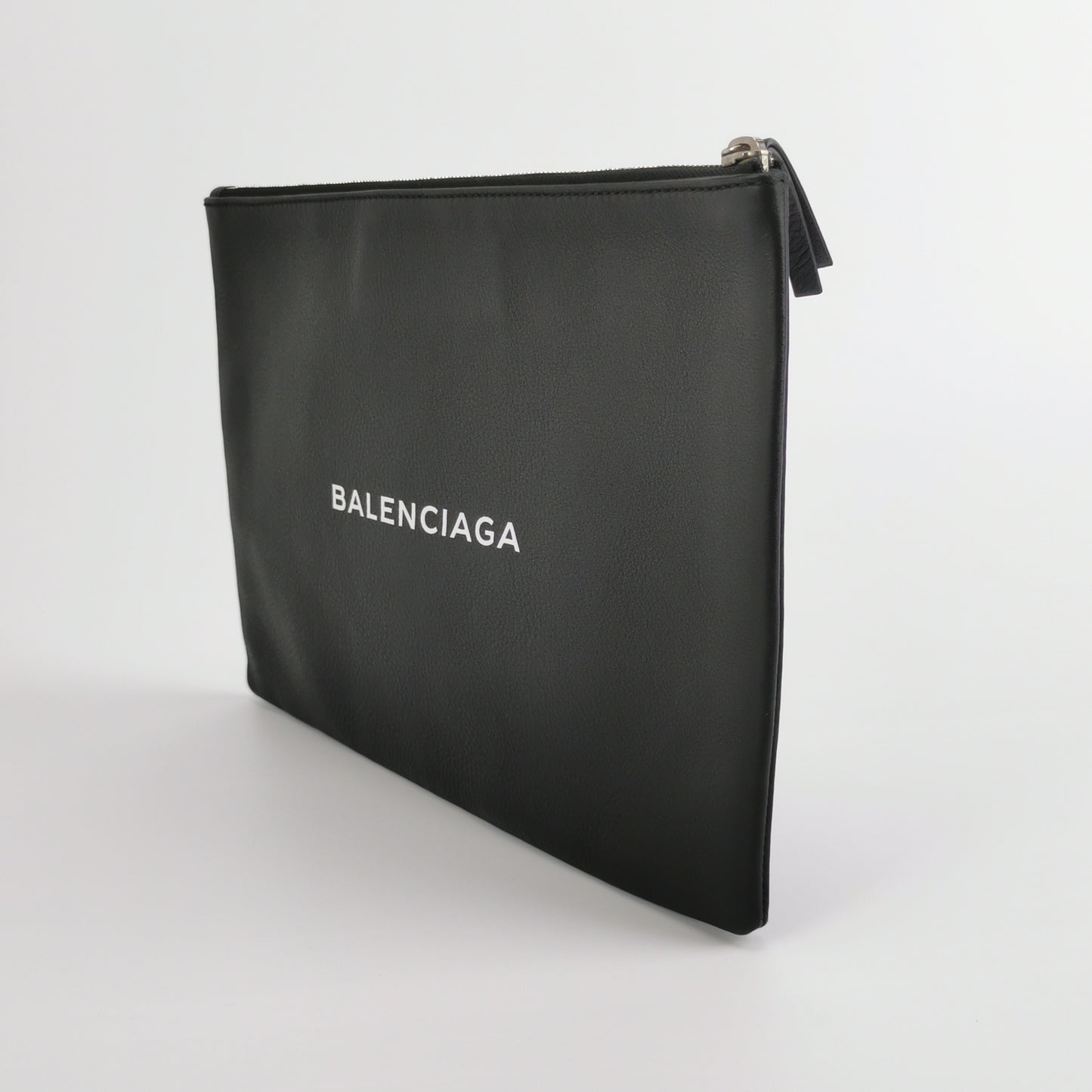 Balenciaga Everyday Leather Logo Clutch