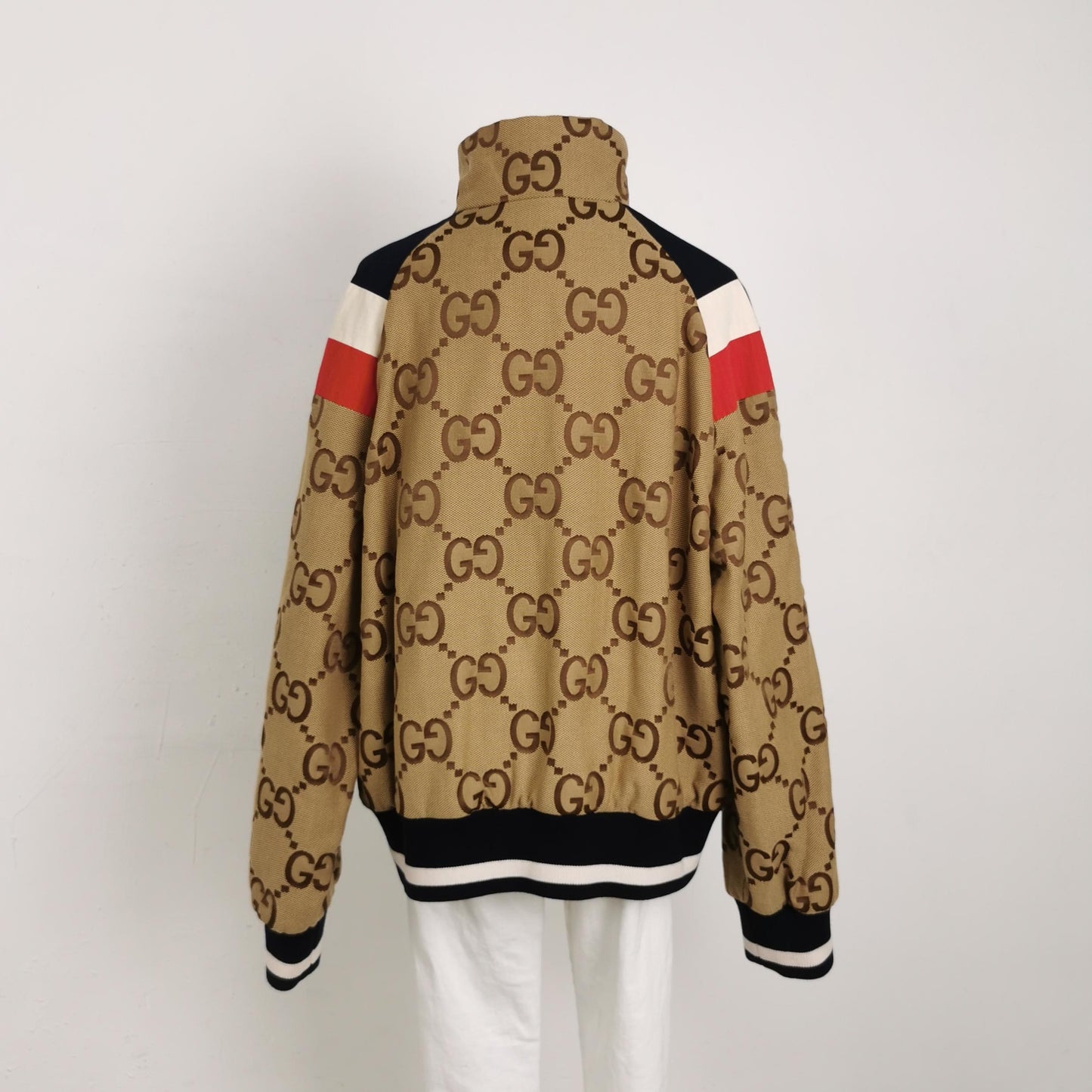 Gucci Double G Monogram Colorblock Cotton Jacket M