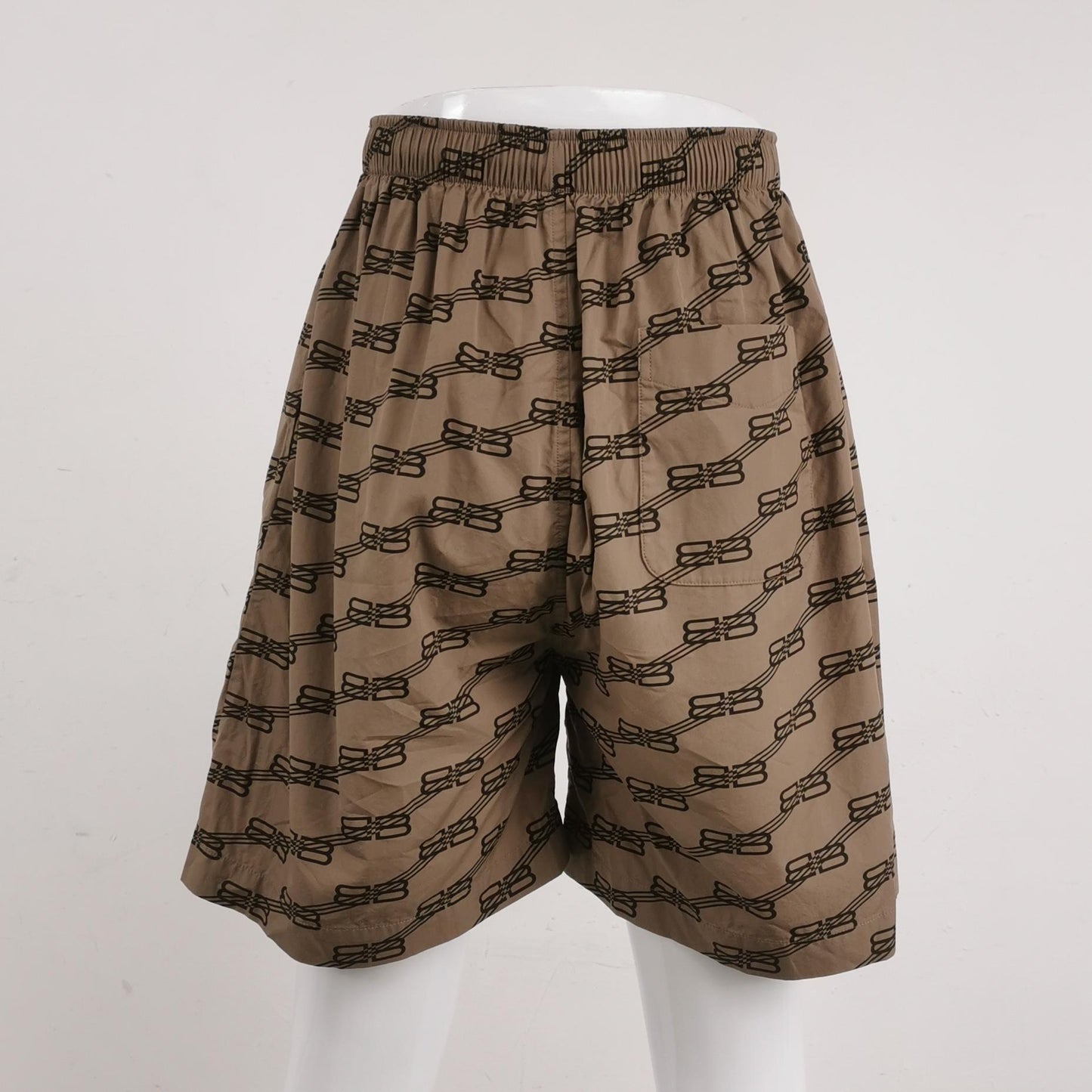 Balenciaga Logo Print Cotton Shorts XS