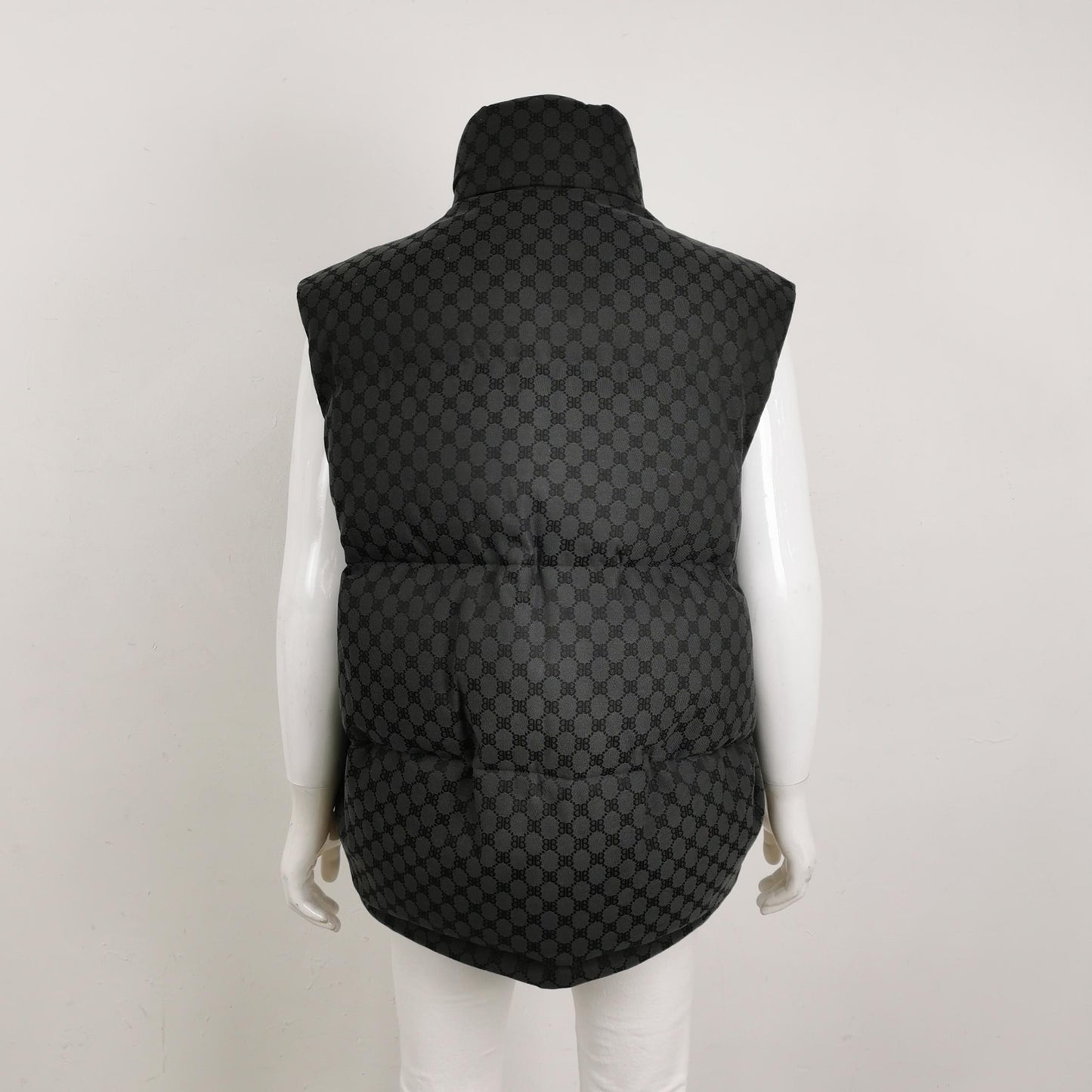 Balenciaga BB Monogram Cotton Puffer Vest XS