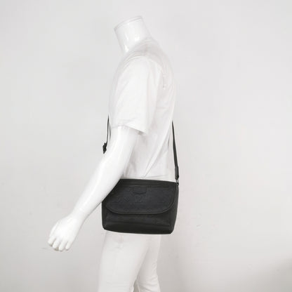 Louis Vuitton Black Monogram Embossed Messenger Crossbody