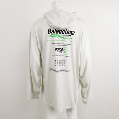 Balenciaga Cotton Logo Hoodie Long Sleeve M