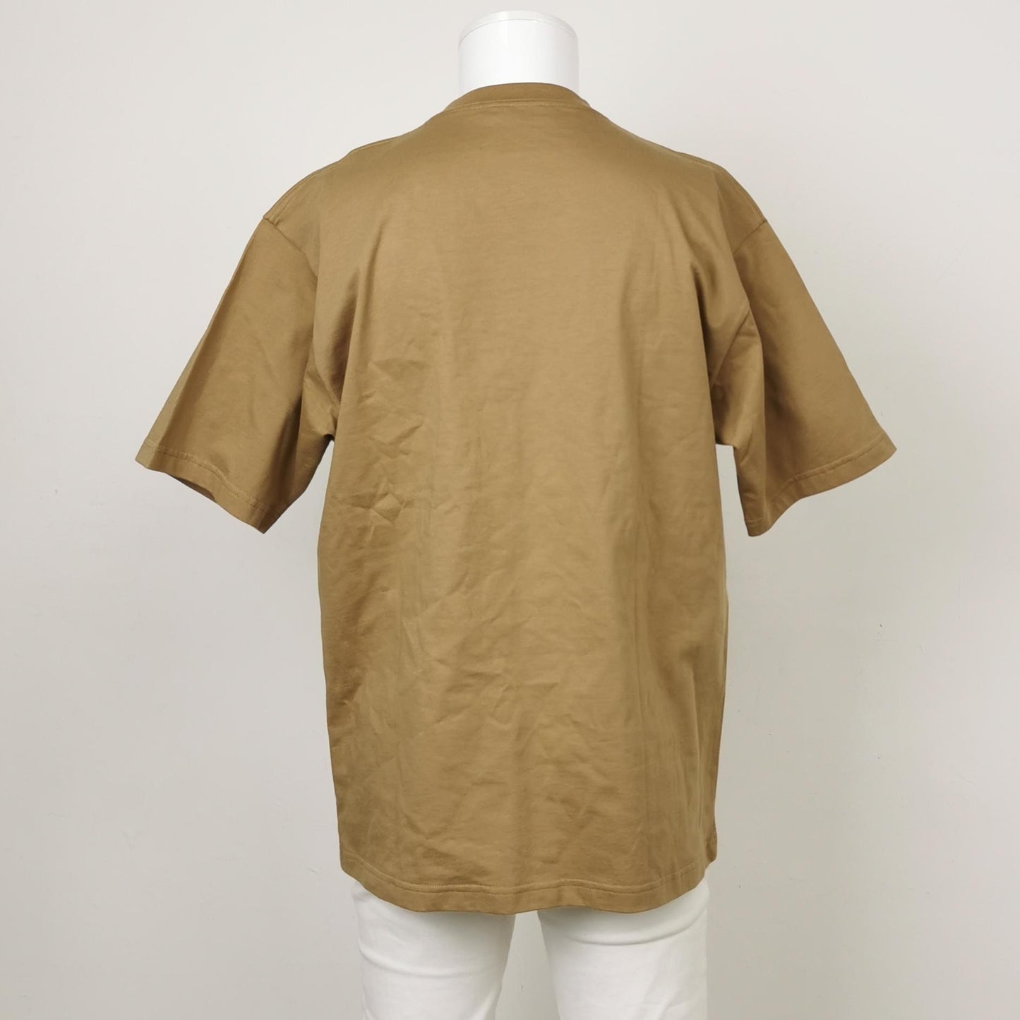 Balenciaga XS Cotton Logo Print Crew Neck T-Shirt