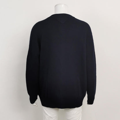 Prada V-Neck Single-Breasted Long-Sleeve Cardigan