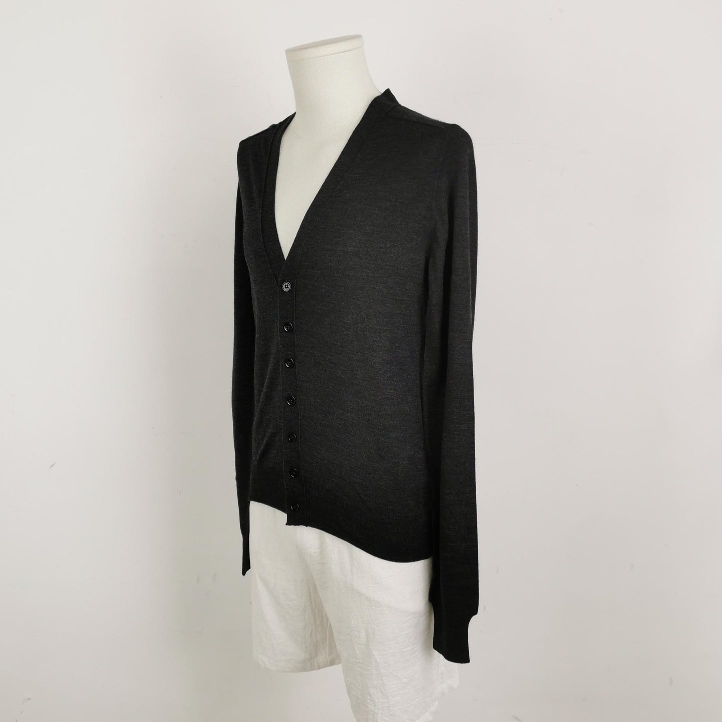 Balenciaga S V-Neck Single-Breasted Cardigan