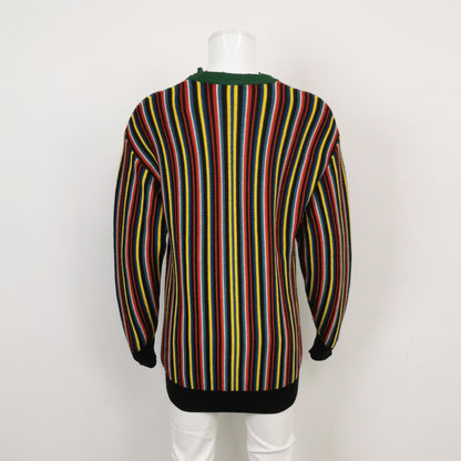 Balenciaga Striped Logo Crewneck Sweater XS