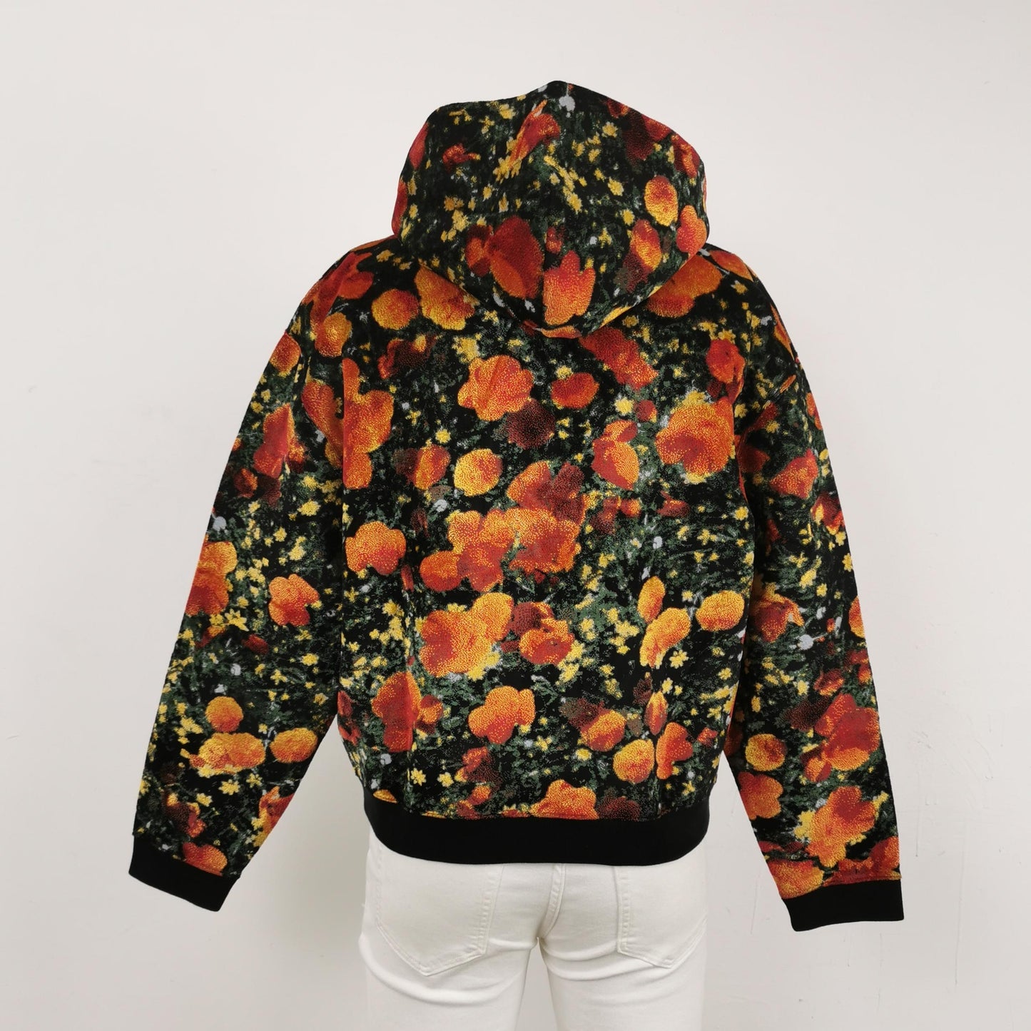 Louis Vuitton Floral Print Cotton Hoodie S