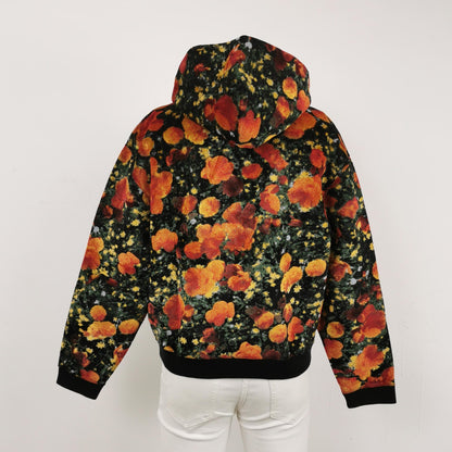 Louis Vuitton Floral Print Cotton Hoodie S