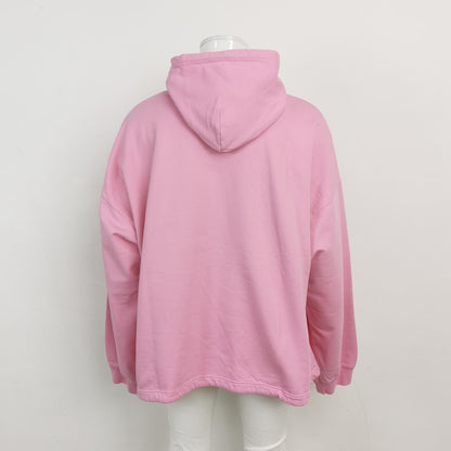 Balenciaga Cotton Logo Hoodie M Pink
