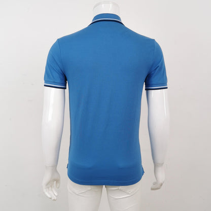 Prada S Size Cotton Logo Collar Polo Shirt