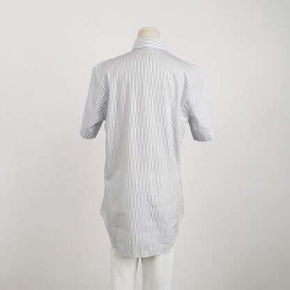 Dior Striped CD Embroidery Short-Sleeve Shirt