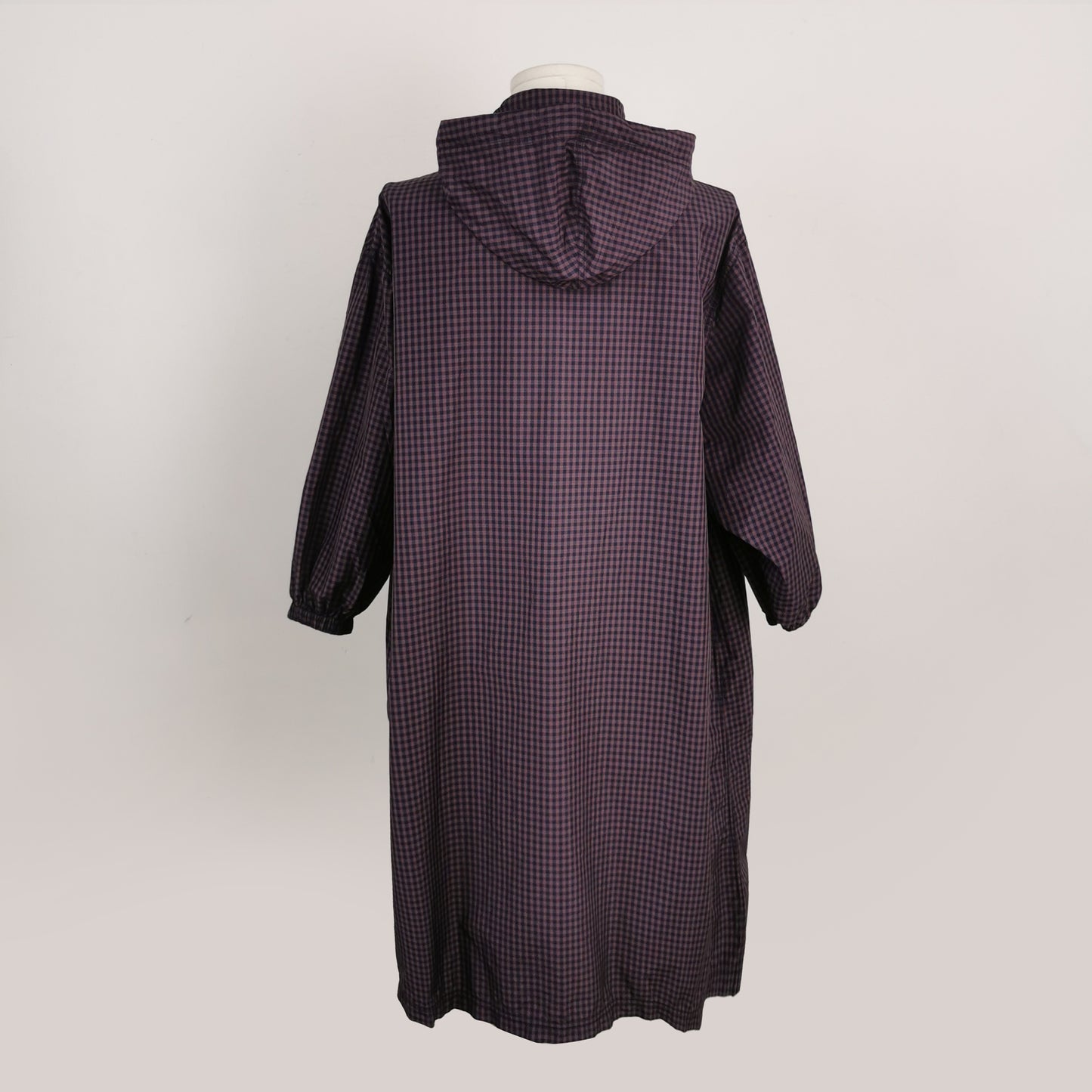 Balenciaga Checkerboard Logo Hooded Coat