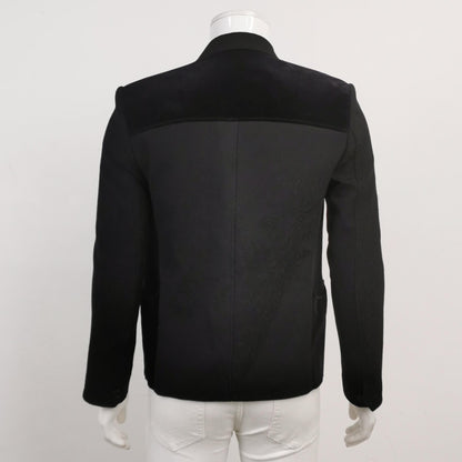 Saint Laurent Wool Single-Breasted Lapel Coat M