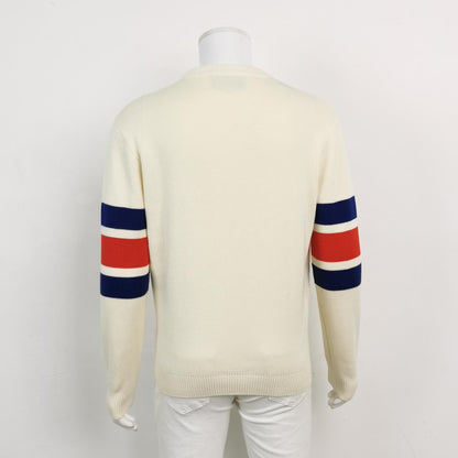 Gucci M Size Crewneck Logo Cotton Sweater