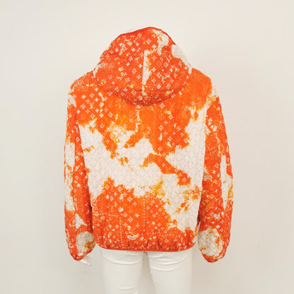 Louis Vuitton Orange Monogram Print Hooded Jacket