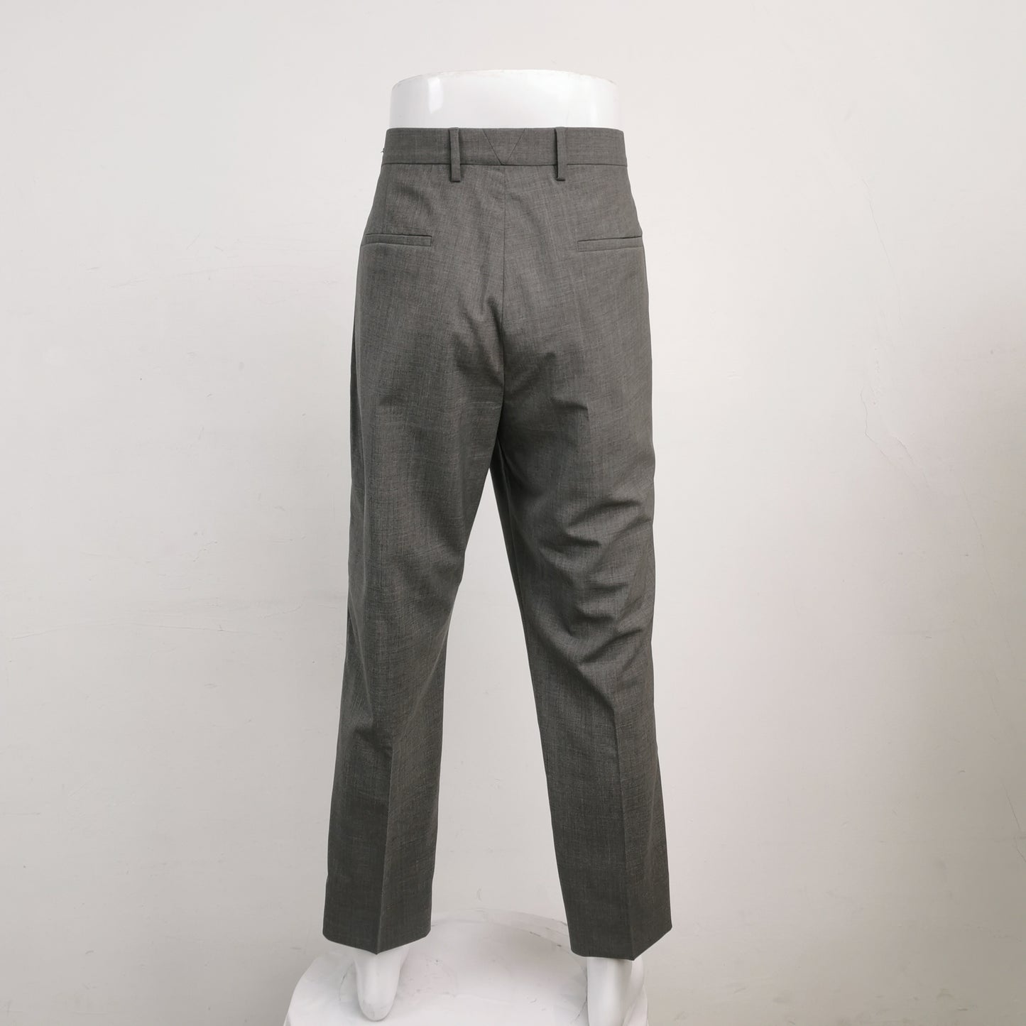 Prada Wool Solid Gray Trousers Size L