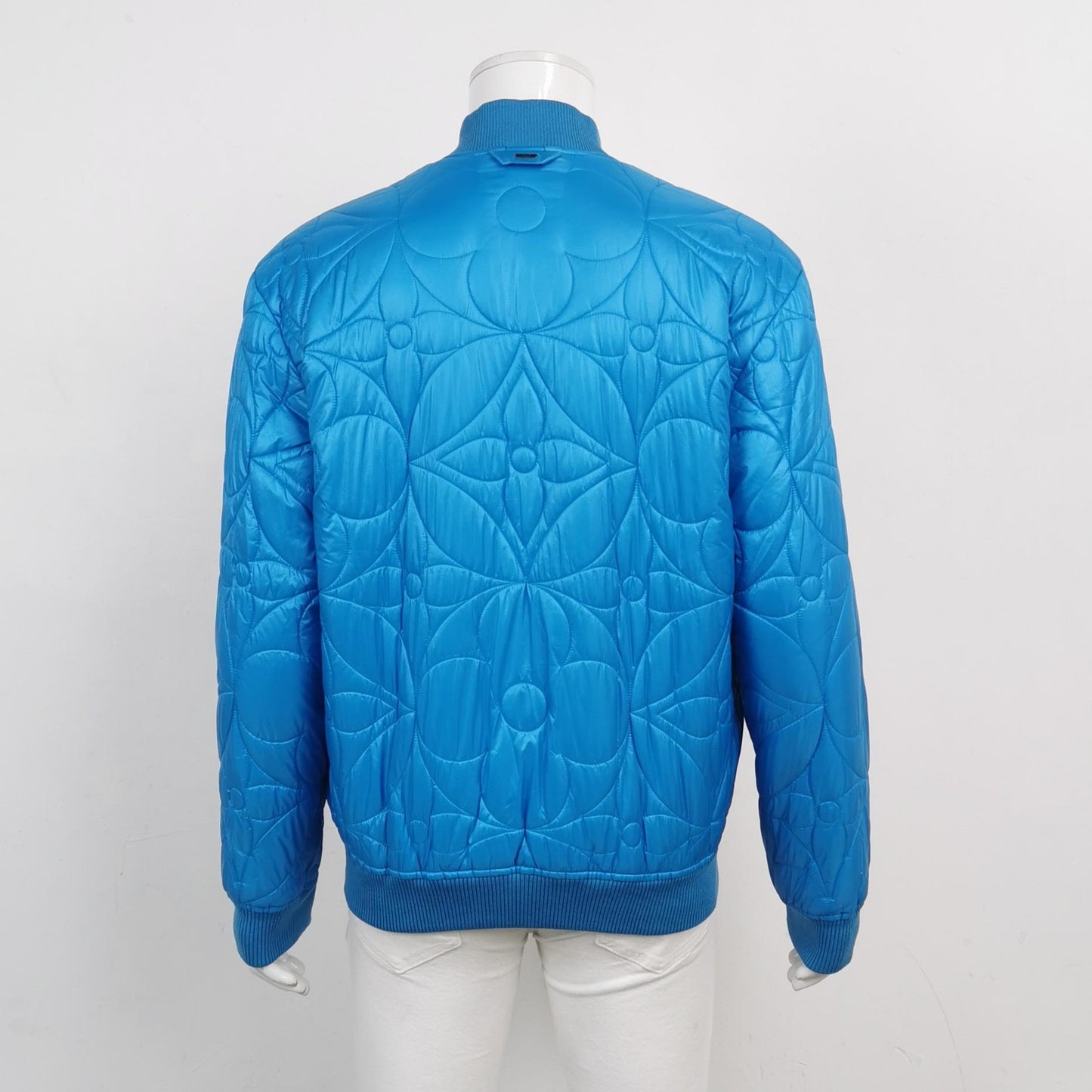 Louis Vuitton Quilted Zip Jacket Blue M