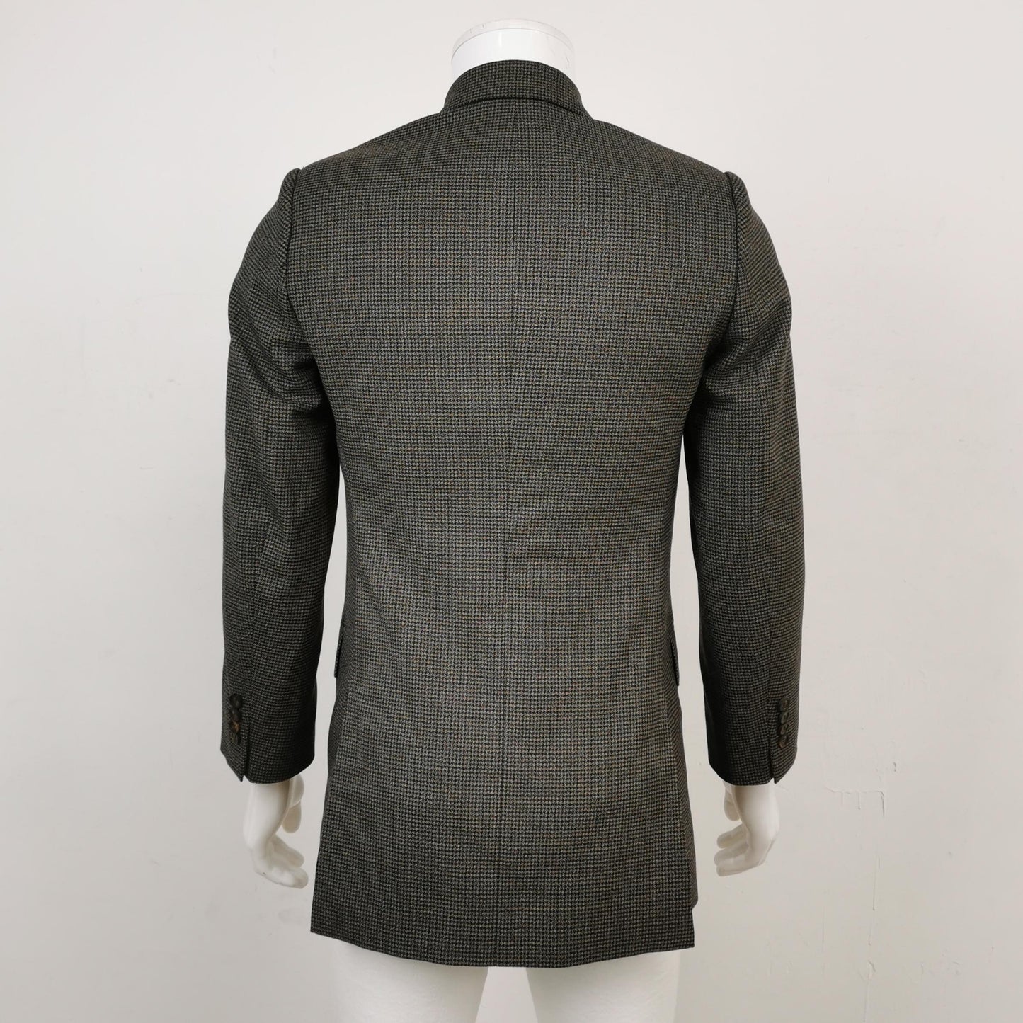 Balenciaga Wool Blend Lapel Long-Sleeve Coat 46