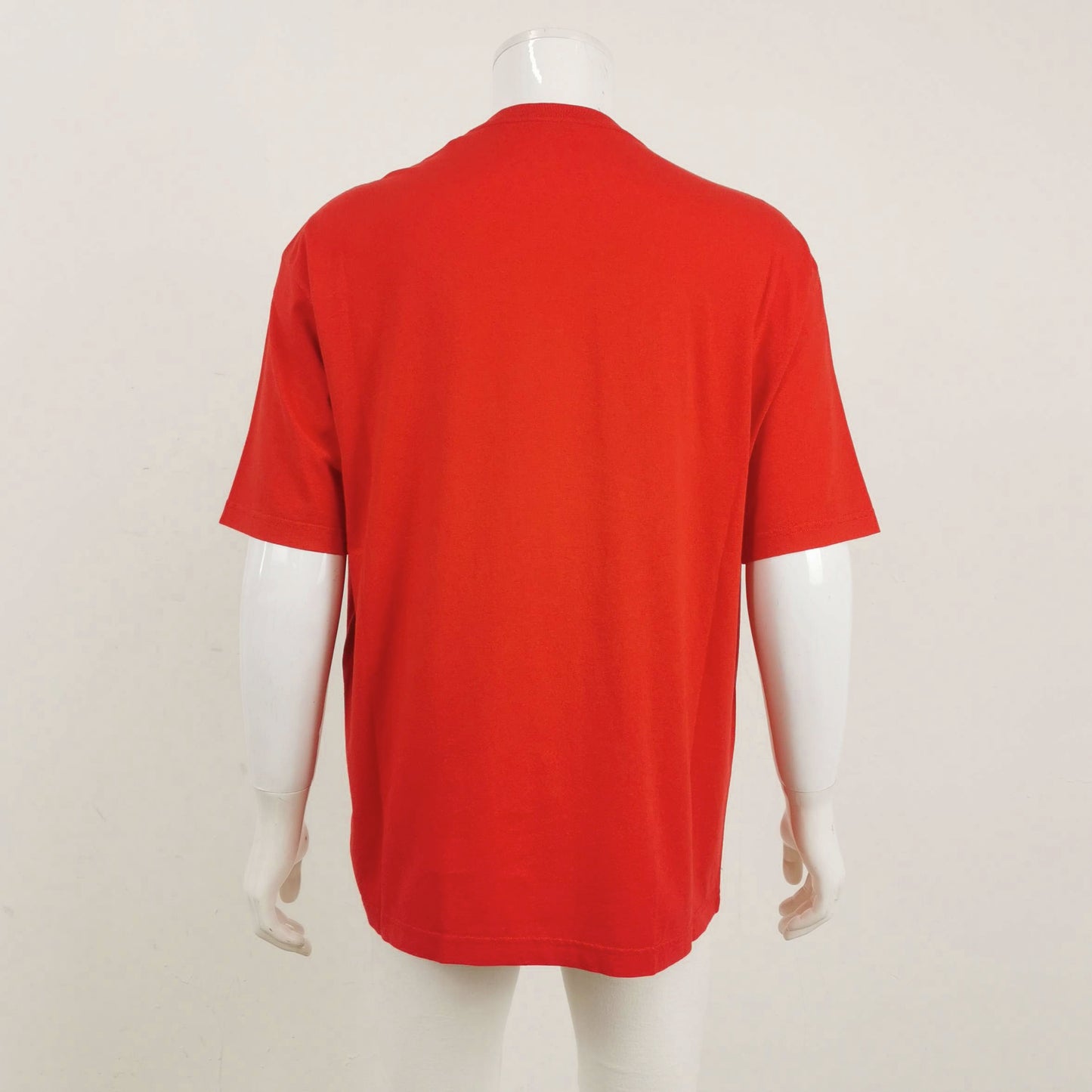 Balenciaga M Size Cotton Logo Crew Neck T-Shirt