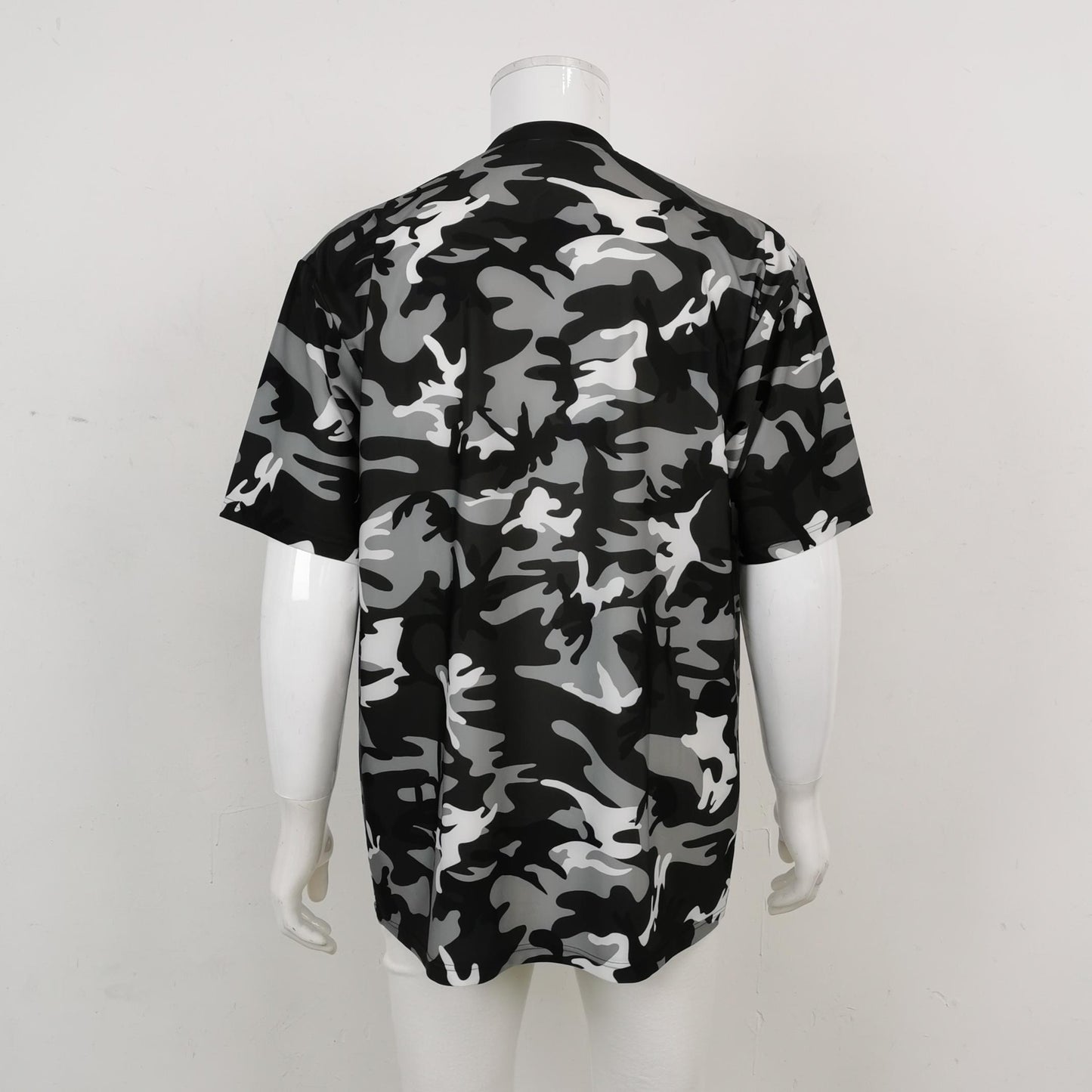 Balenciaga XS Camo Print Crew Neck T-Shirt