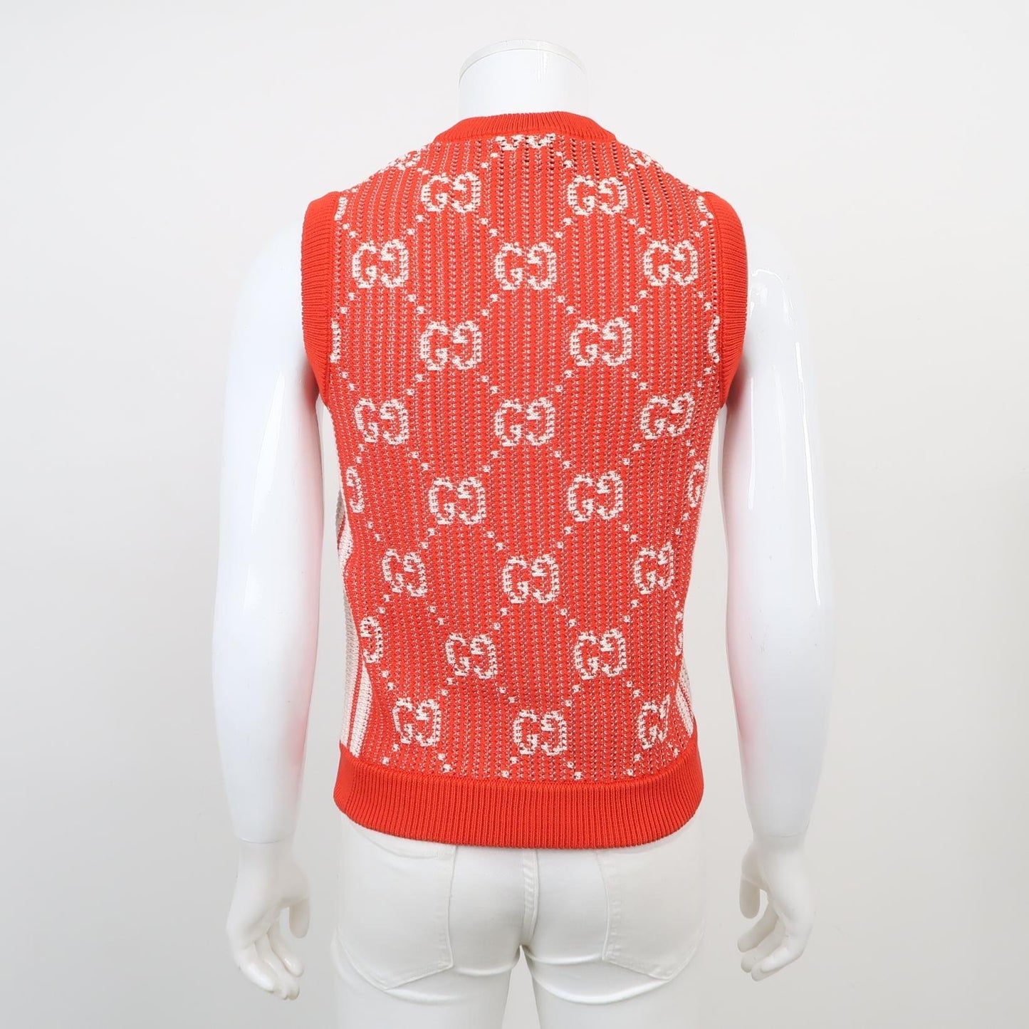 Gucci GG Logo V-Neck Sleeveless Top S