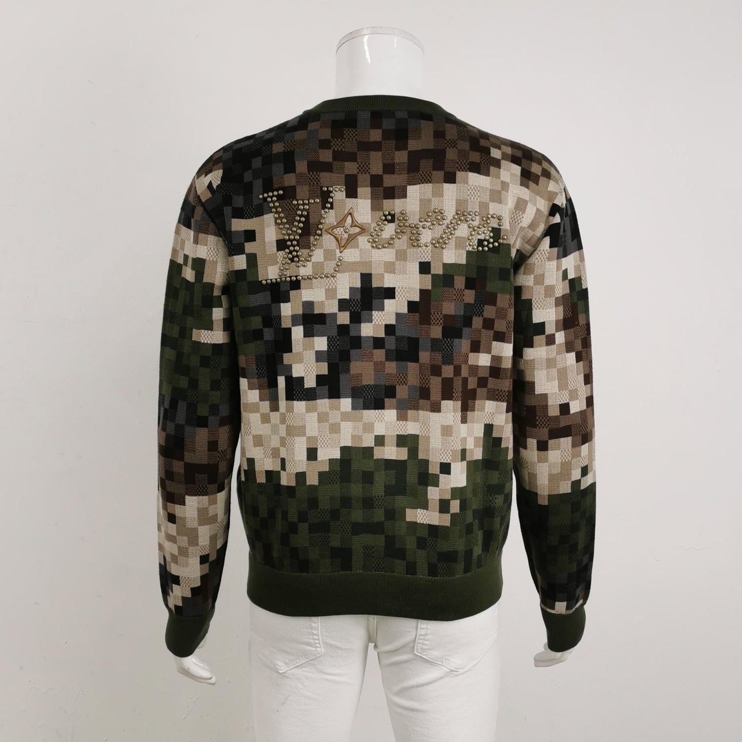 Louis Vuitton S Size Pixel Pattern Crewneck Sweater
