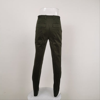 Balenciaga Cotton Solid Color Slim Trousers XS