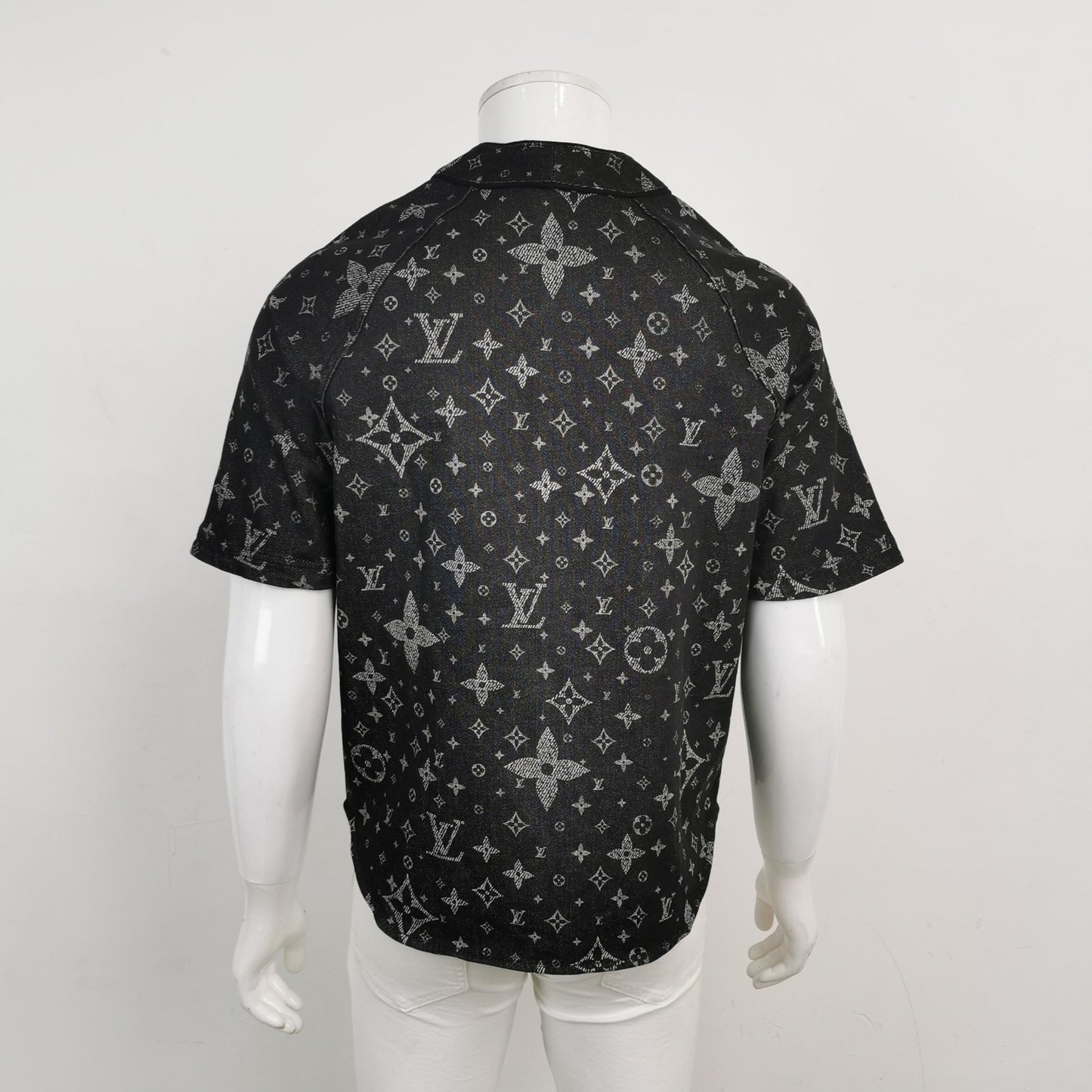 Louis Vuitton Monogram Cotton Short-Sleeve Shirt M
