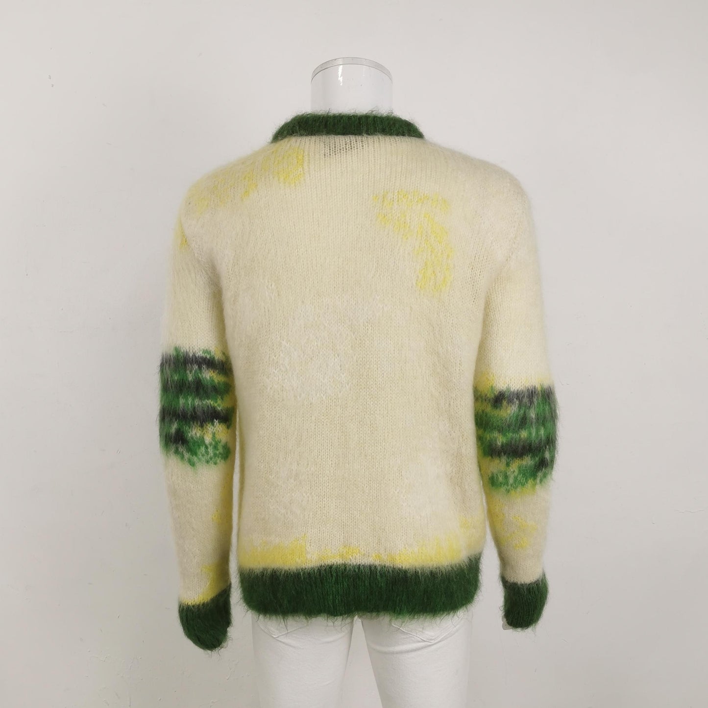 Dior x Peter Doig Mohair Wool Blend Colorblock Sweater L
