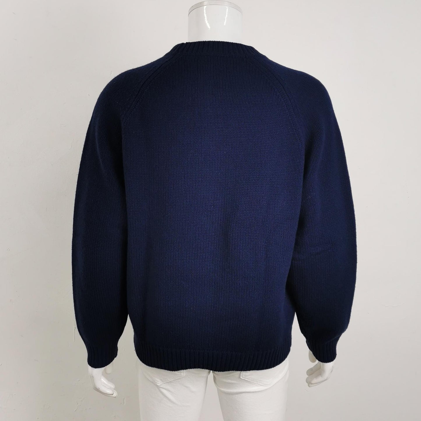 Kenzo L Wool-Cotton Blend Floral Crewneck Sweater