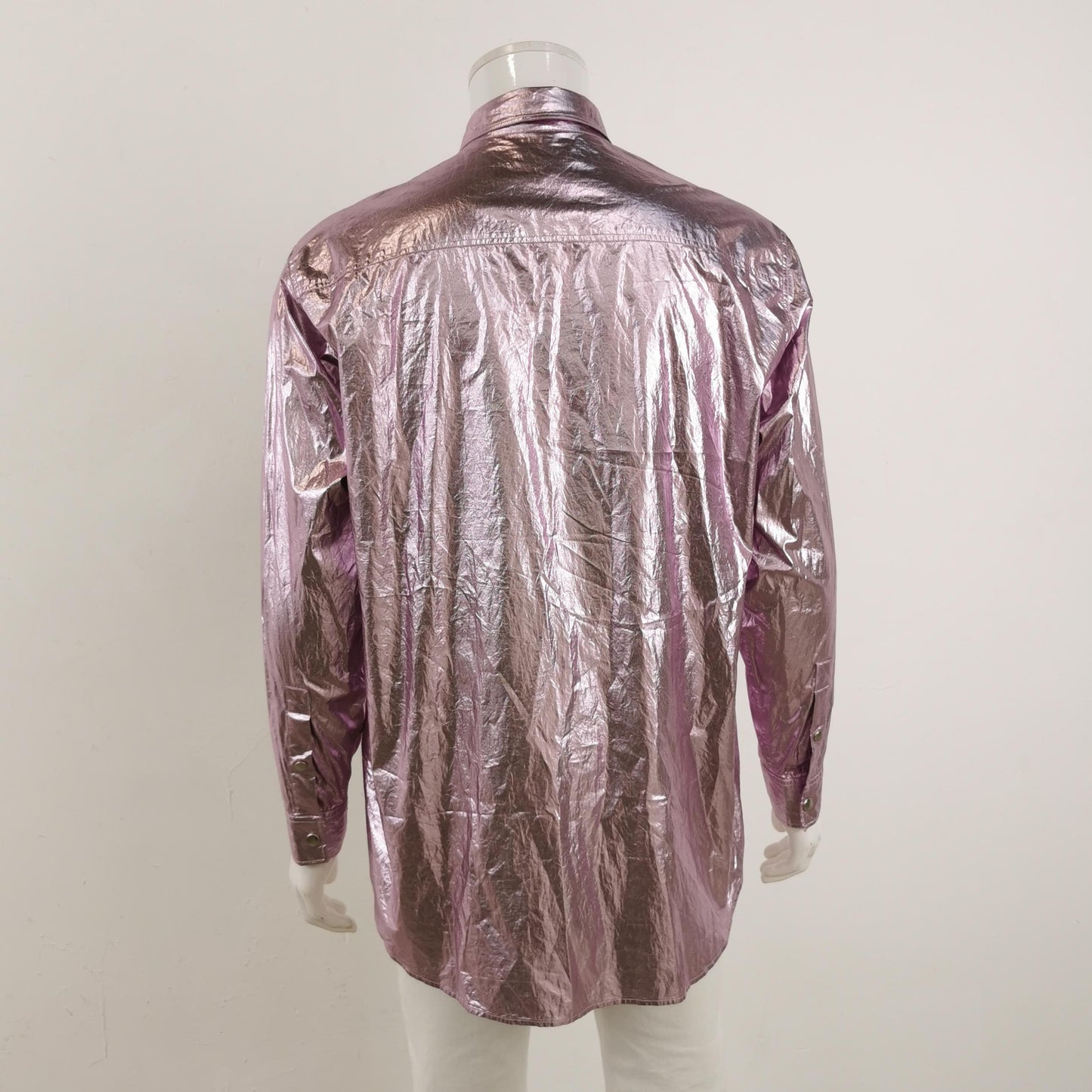 Isabel Marant Metallic Button-Down Shirt M