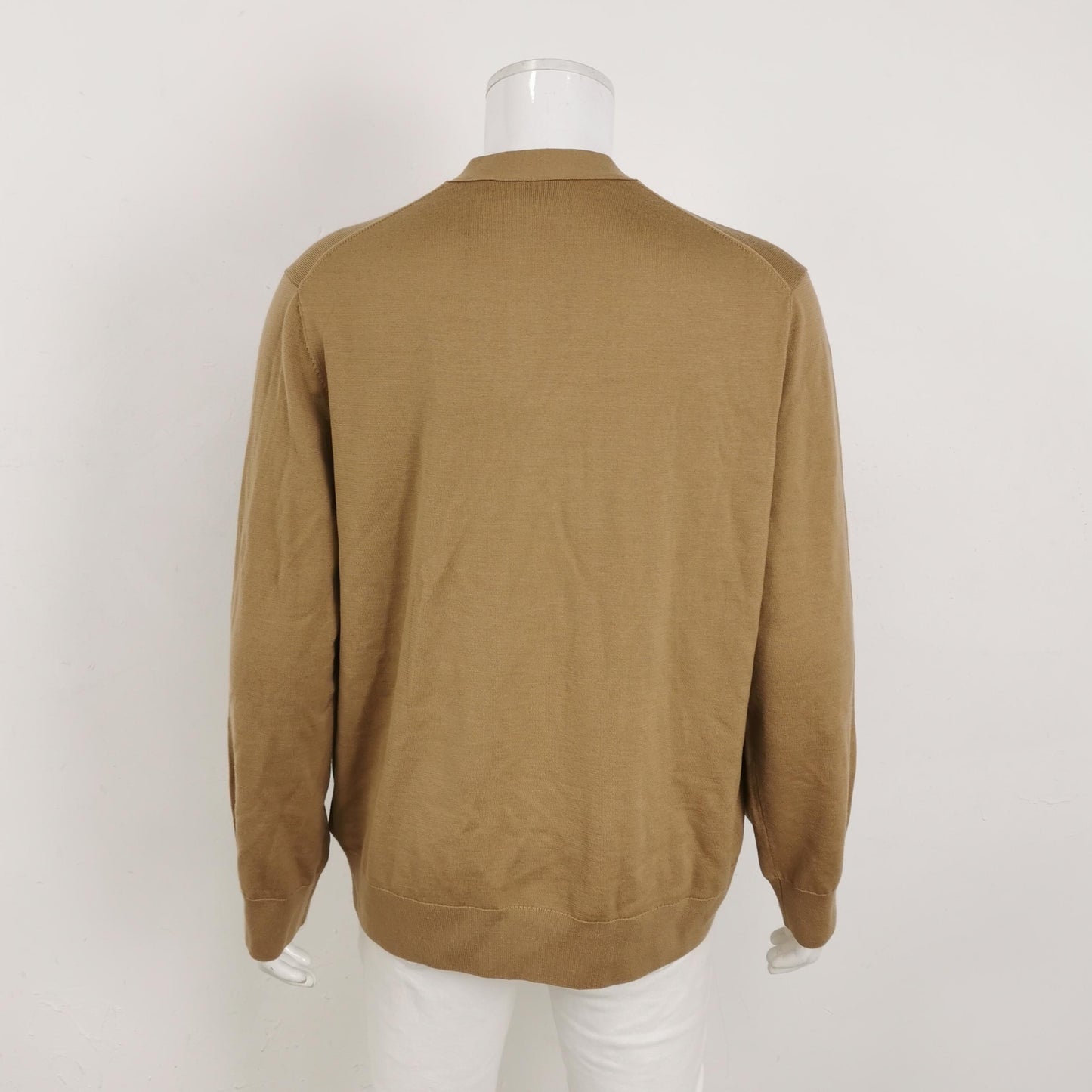 Burberry XL Cotton V-Neck Button Cardigan
