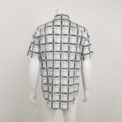 Louis Vuitton L Checkered Short-Sleeve Shirt
