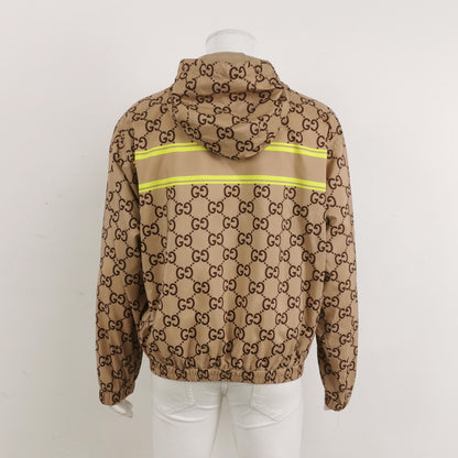 Gucci GG Monogram Logo Hooded Jacket L