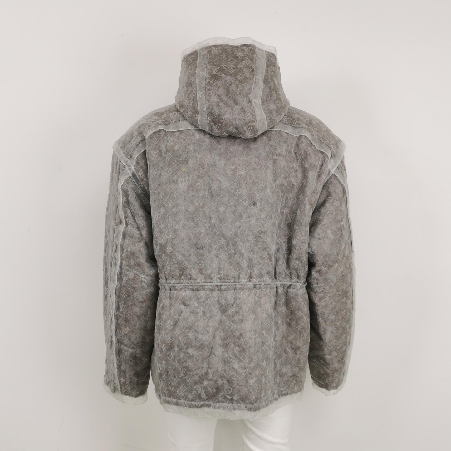 Louis Vuitton Monogram Organza Padded Coat L