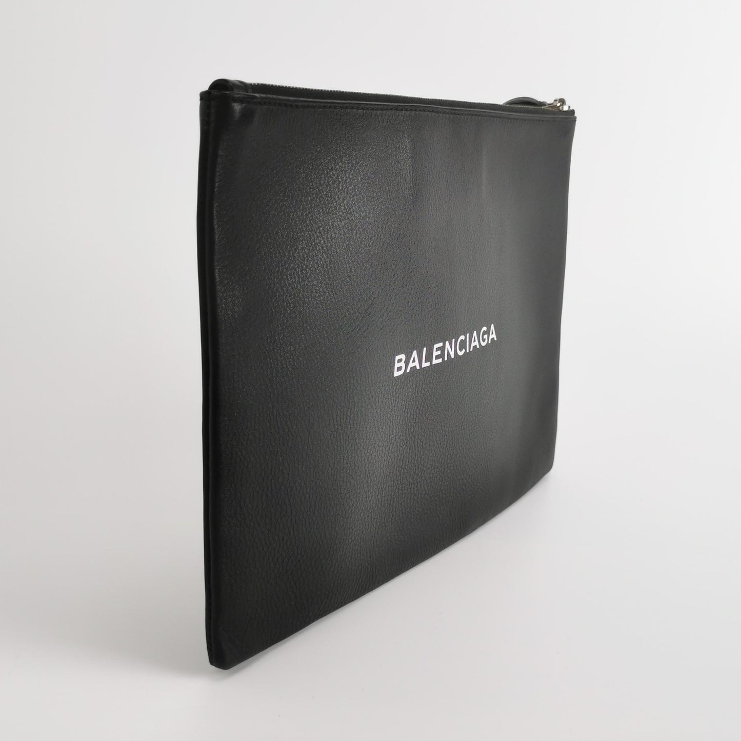 Balenciaga Everyday Leather Logo Clutch