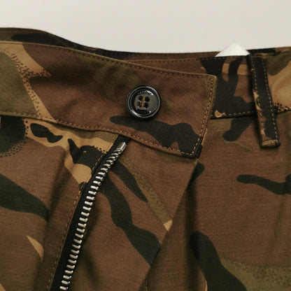 Camouflage Print Cargo Shorts