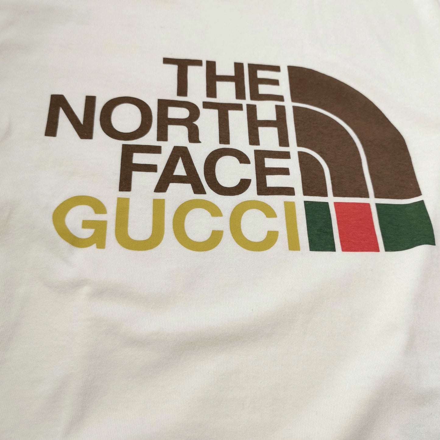 The North Face x Gucci Logo Print Cream T-Shirt
