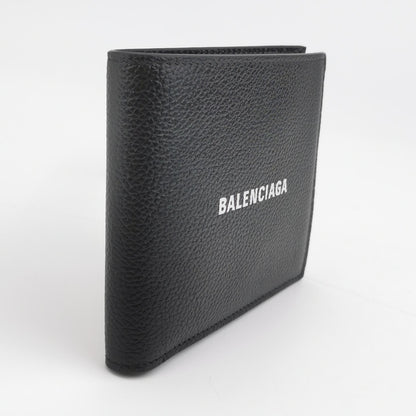 Balenciaga Leather Letter Logo Bifold Wallet