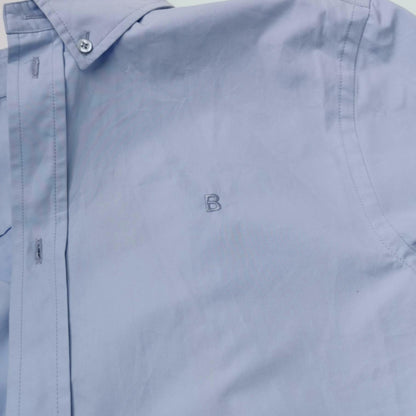 Balenciaga B Logo Cotton Long-Sleeve Shirt