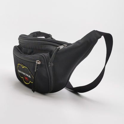 Balenciaga Nylon Logo Zip Fanny Pack